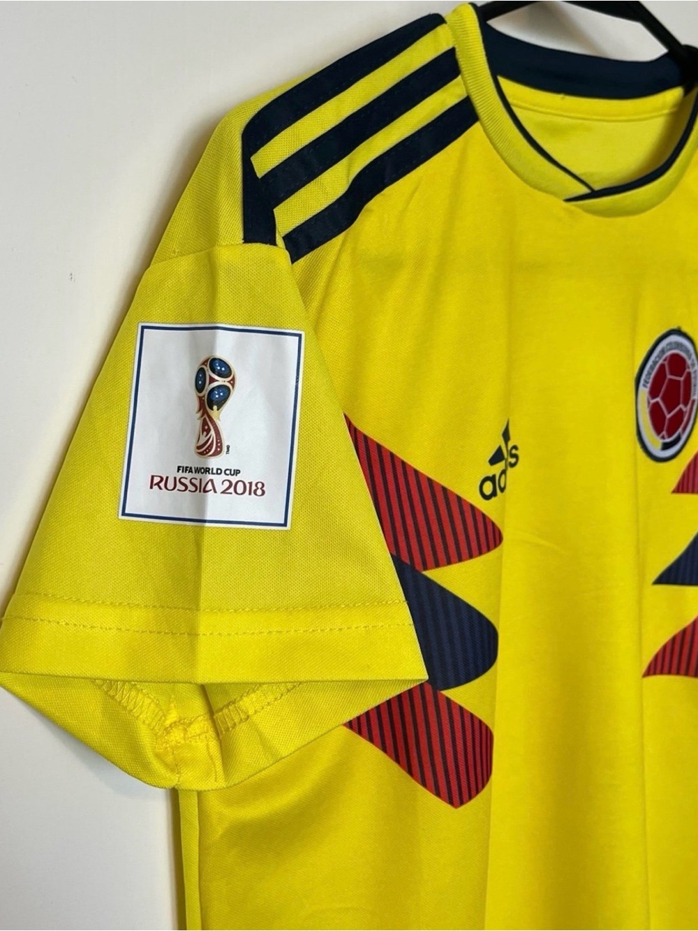 Adidas Colombia Home Soccer Football Jersey 2018 World Cup Youth 13/14 - Picture 4 of 10